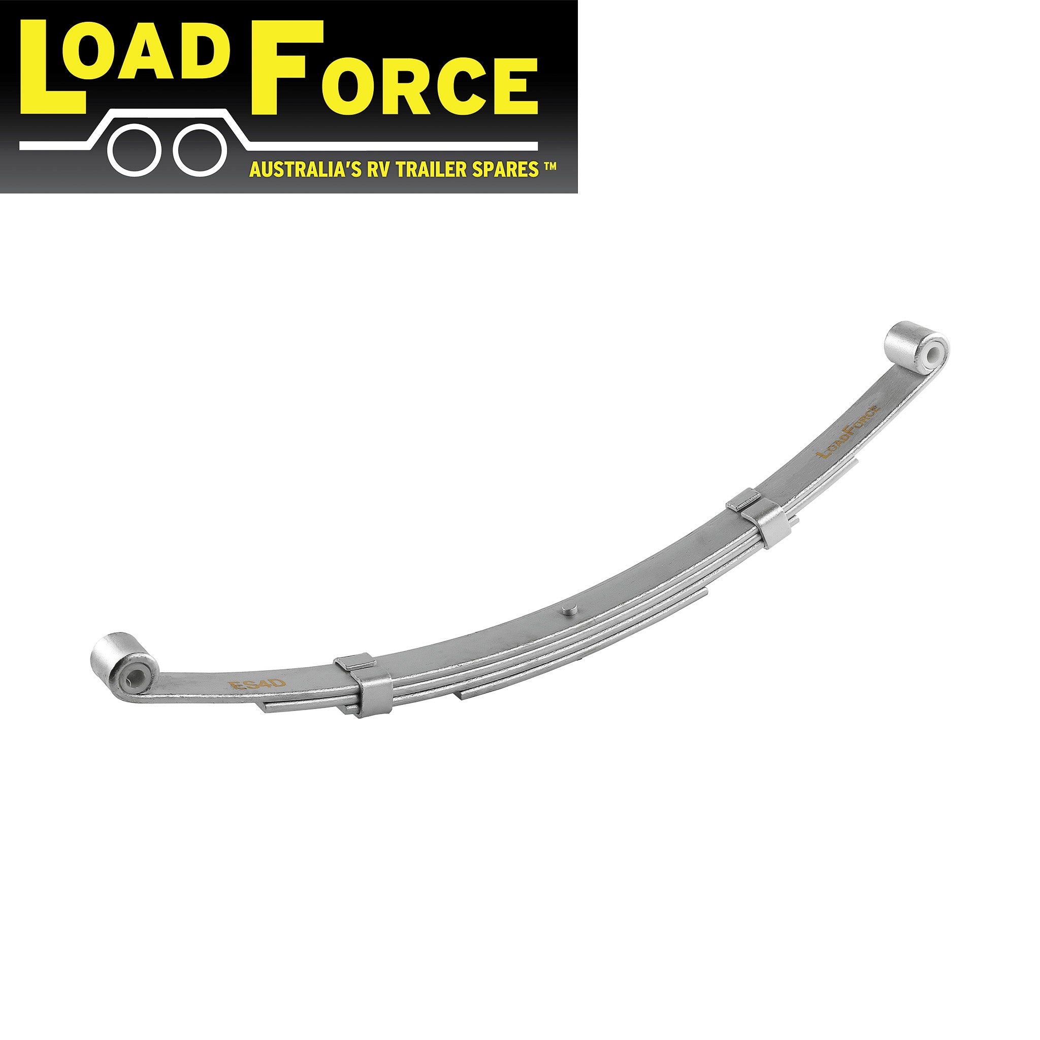 4 Leaf 45mm Eye to Eye Spring Dacromet 710mm Long (1100kg rated per pair)
