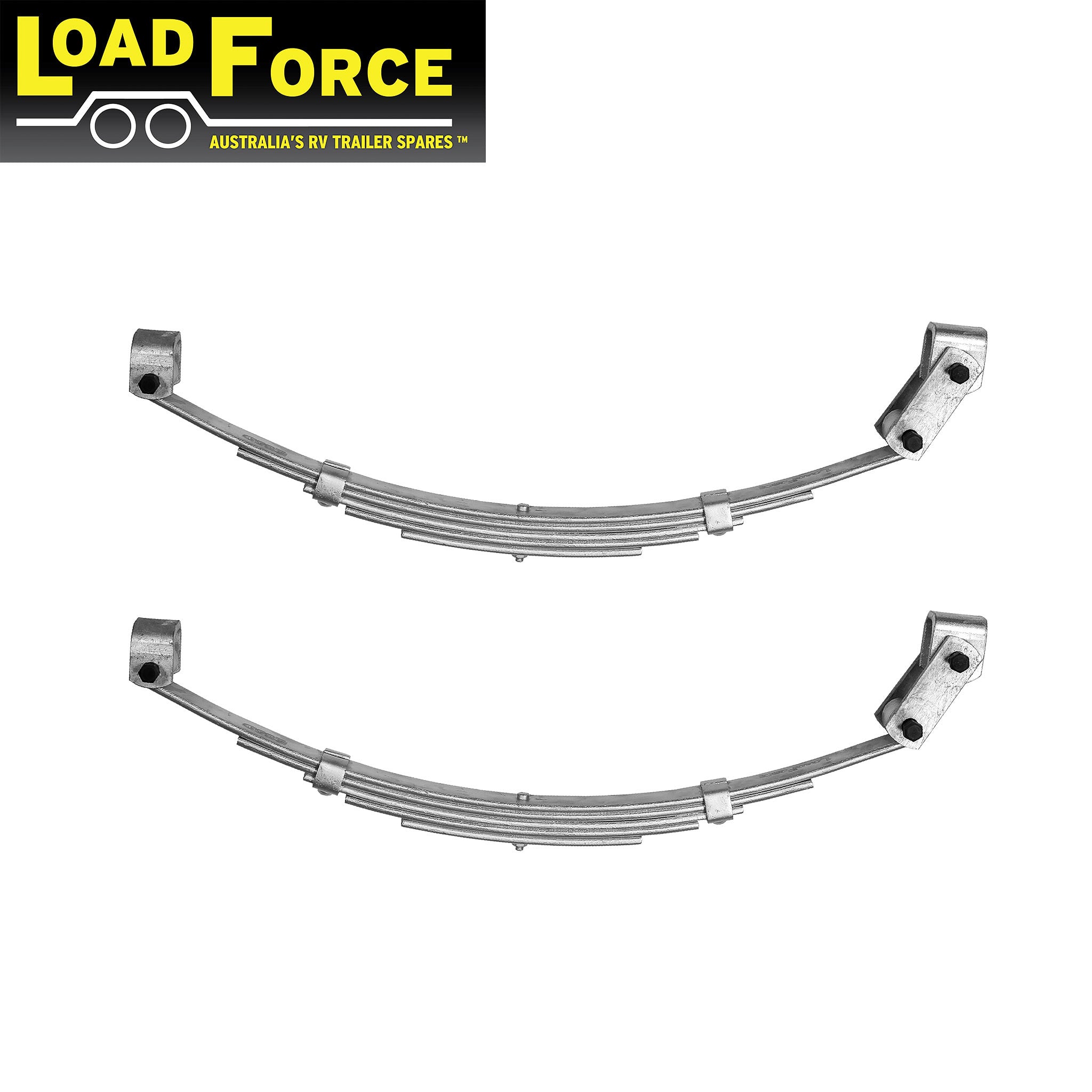Shackle spring kit galvanised 1300kg for single axle marine trailer