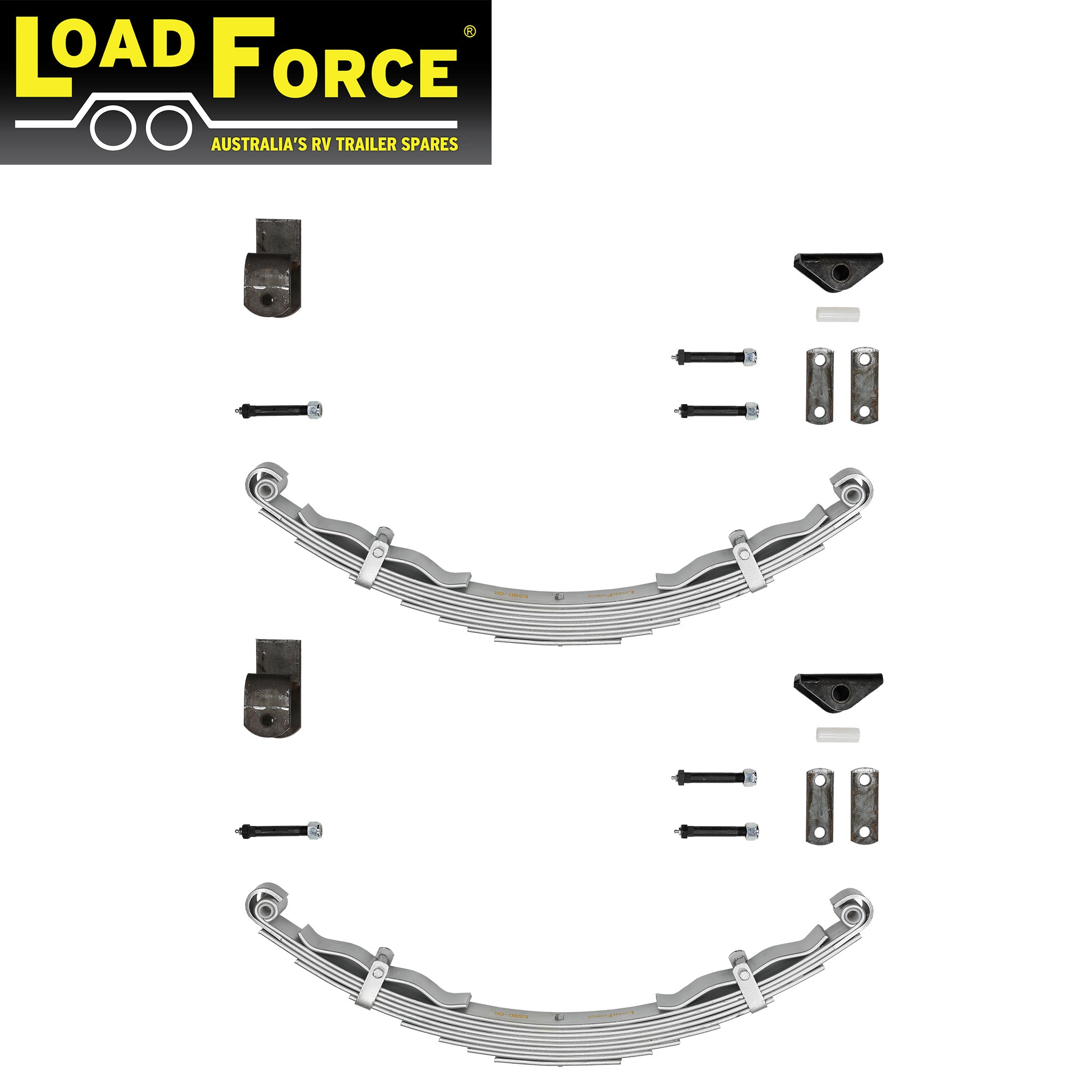 LoadForce 9 Leaf 60mm Dacromet Off Road Rebound Spring Kit 2000kg