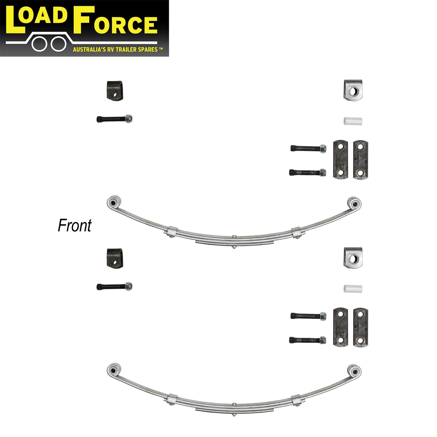 Shackle spring kit for 850kg rated single axle trailer - Trailer Spares Direct