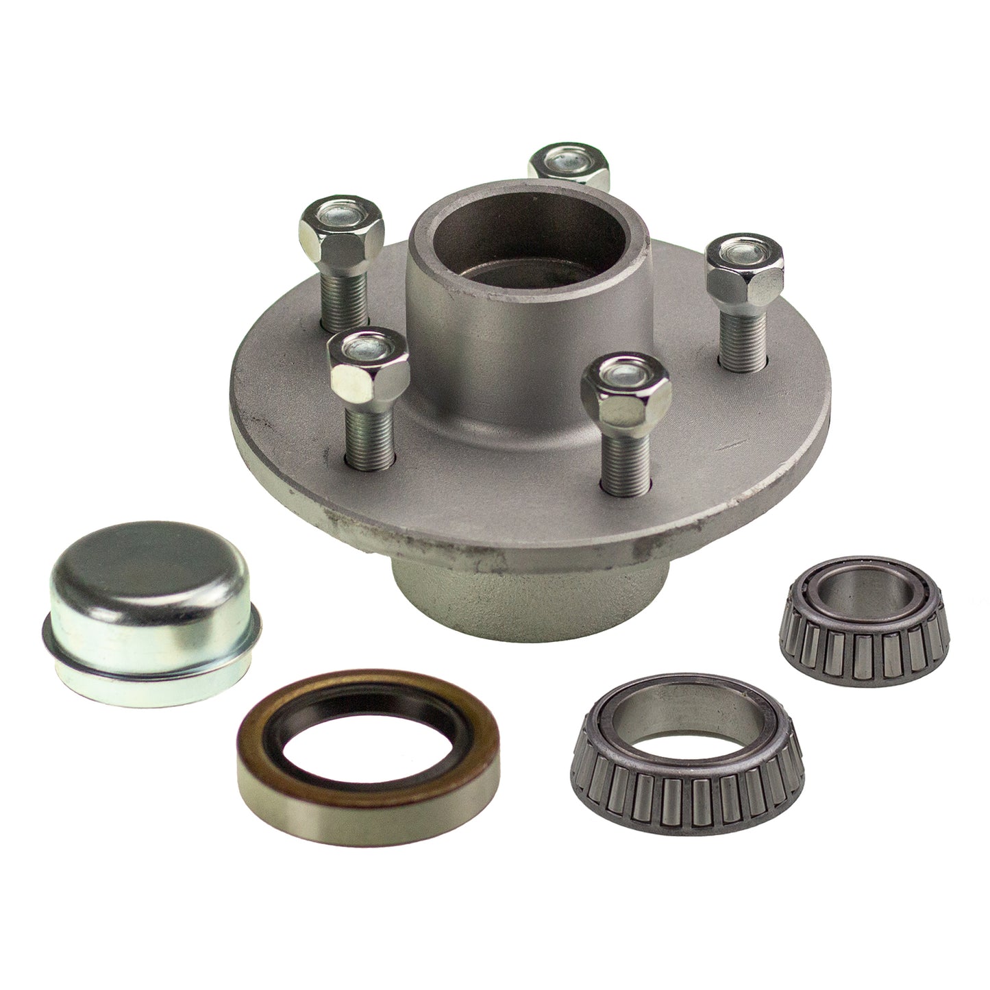 6 inch lazy hub assembly Ford 5 stud USA 3500lb 1.8t bearing - galvanised