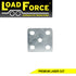 U-bolt Fish Plate 10mm galvanised for 45mm wide springs and 5/8 inch U-bolts