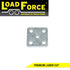 U-bolt Fish Plate 10mm galvanised for 45mm wide springs and 5/8 inch U-bolts