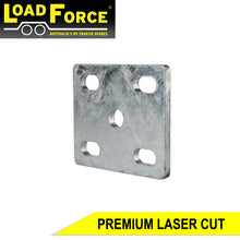 U-bolt Fish Plate 8mm Galvanised Laser Cut for 45mm wide Springs - Trailer Spares Direct