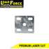U-bolt Fish Plate 8mm Galvanised Laser Cut for 45mm wide Springs.