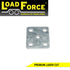 U-bolt fish plate 10mm galvanised for 60mm wide springs and 5/8 inch U-bolts