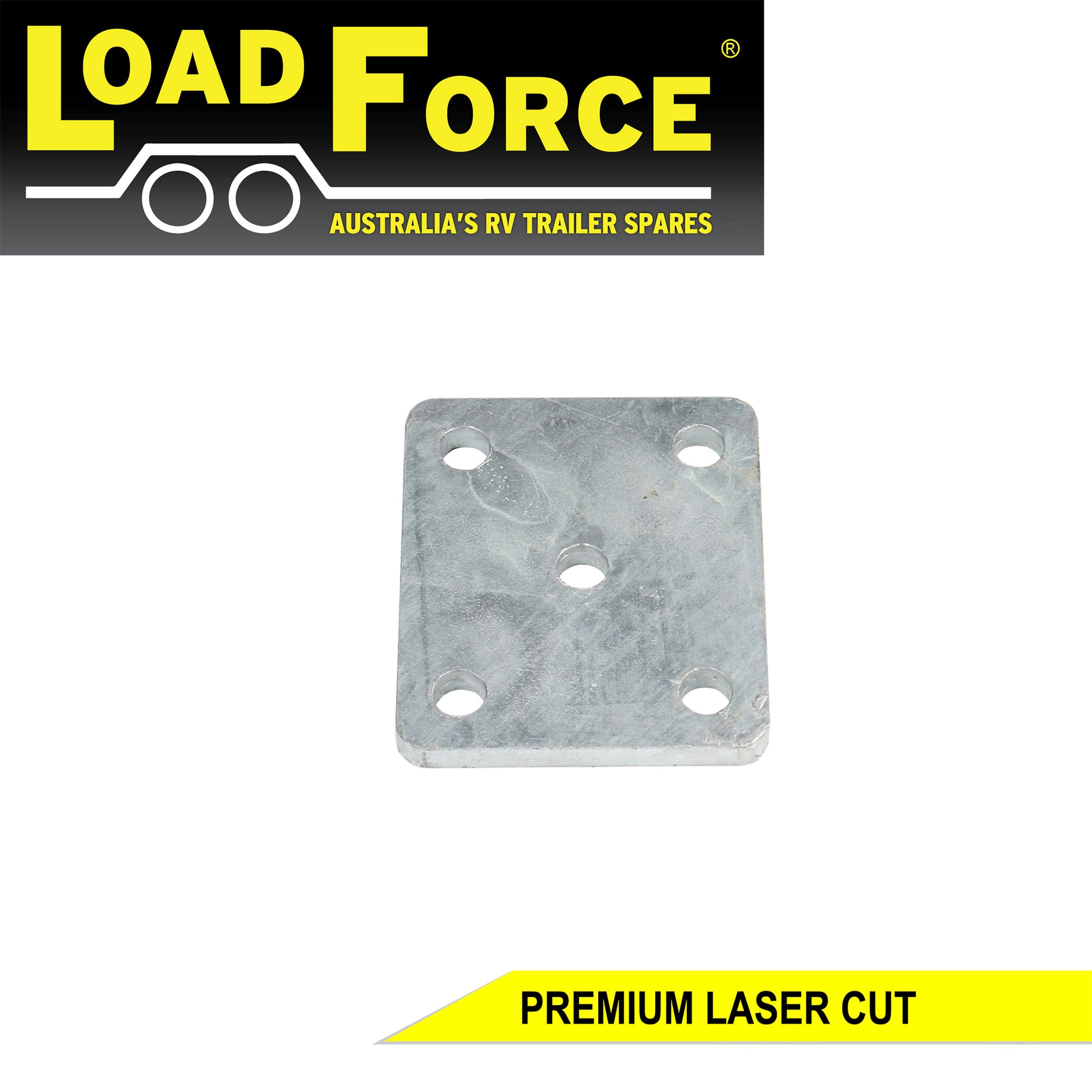 U-bolt Fish Plate 12mm Galvanised for 60mm wide Spring and 75mm Axles - Trailer Spares Direct