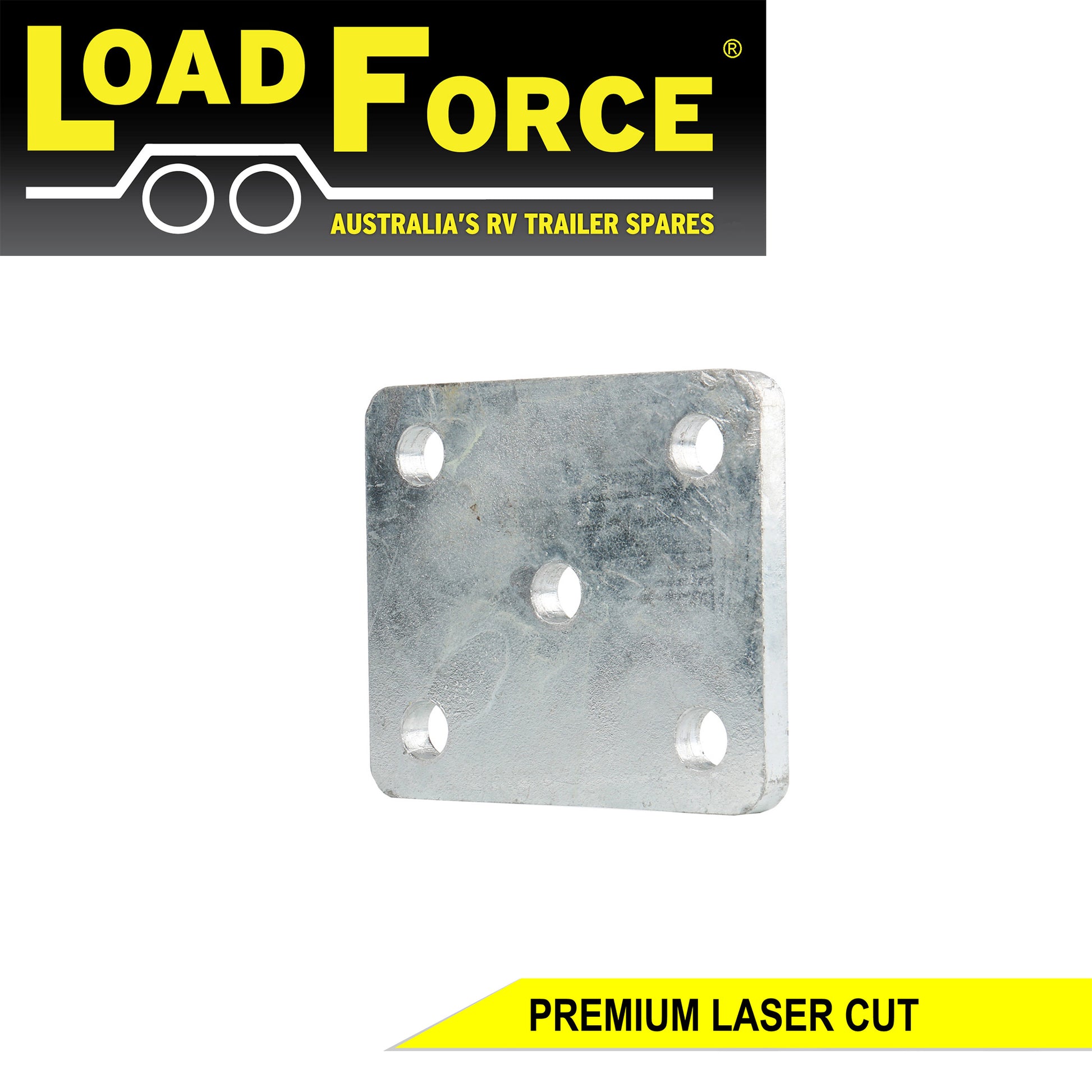 U-bolt Fish Plate 12mm Galvanised for 60mm wide Spring and 75mm Axles - Trailer Spares Direct