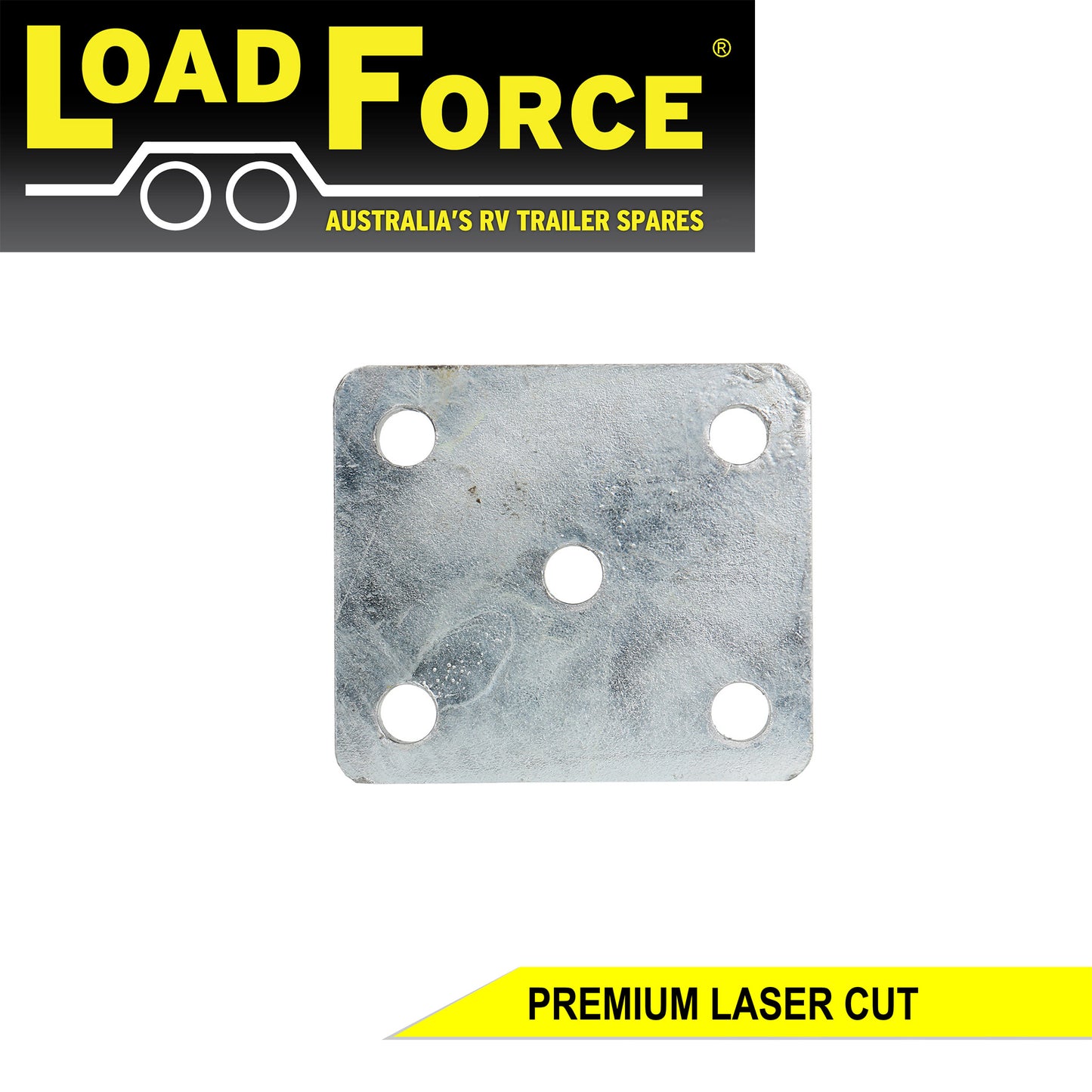 U-bolt Fish Plate 12mm Galvanised for 60mm wide Spring and 75mm Axles - Trailer Spares Direct