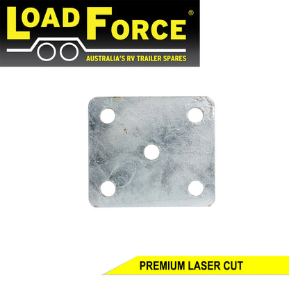 U-bolt Fish Plate 12mm Galvanised for 60mm wide Spring and 75mm Axles - Trailer Spares Direct