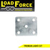 U-bolt Fish Plate 12mm Galvanised for 60mm wide Spring and 75mm Axles