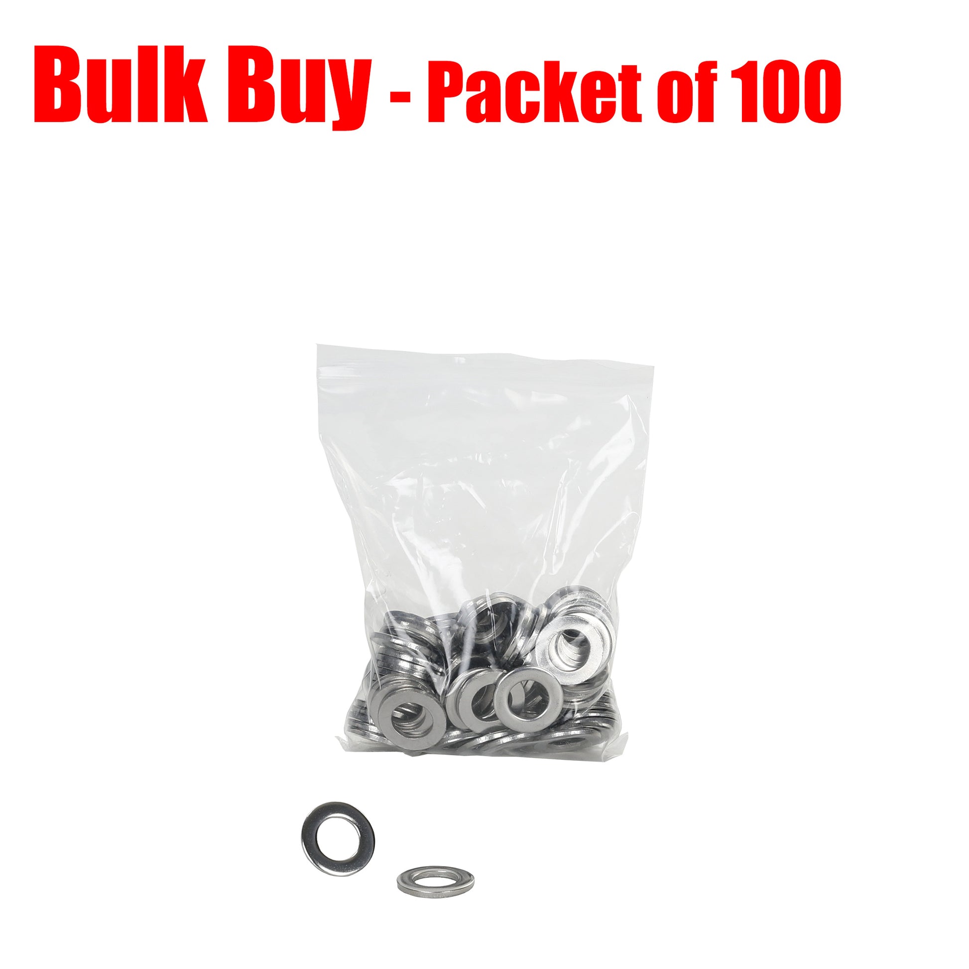 Flat Washer Stainless Steel 16x30x3mm Pack of 100. - Trailer Spares Direct