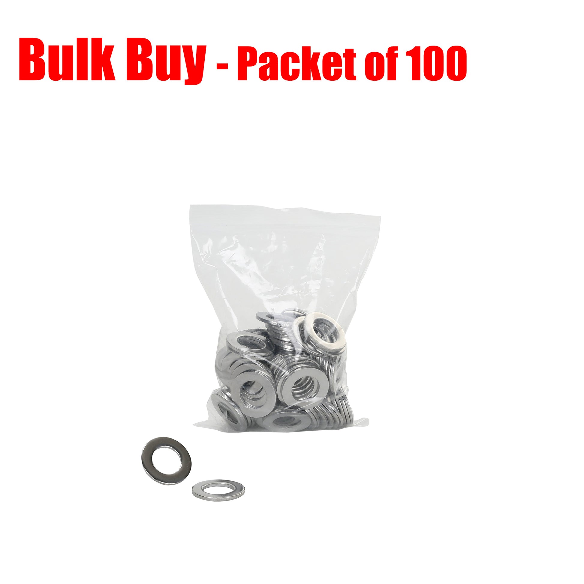 Flat Washer Stainless Steel 20x37x3mm. Pack of 100. - Trailer Spares Direct