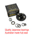 LoadForce 6 inch lazy hub assembly Gemini 4 stud LM (Holden) bearing