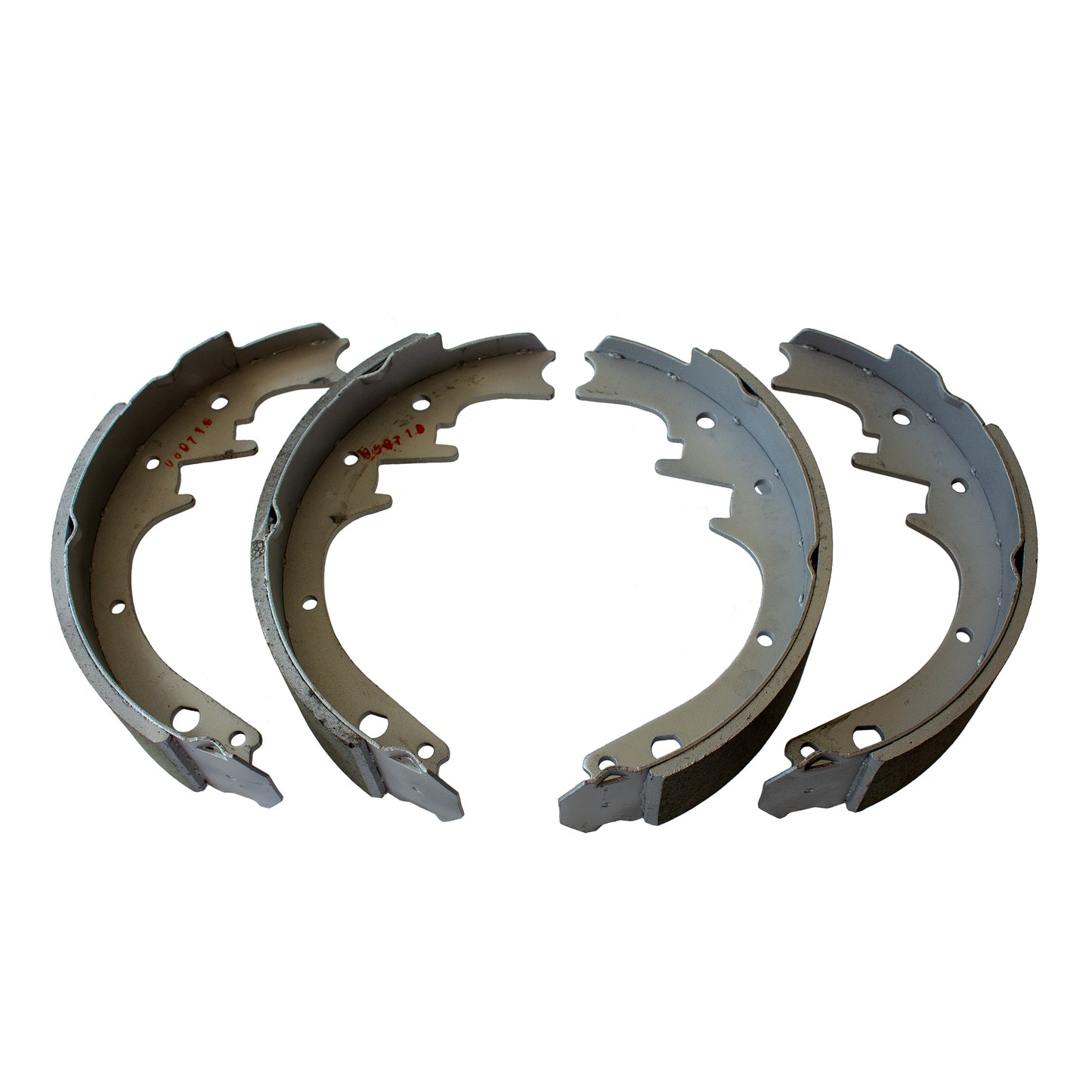 10 inch hydraulic brake shoes dacromet coated set of 4