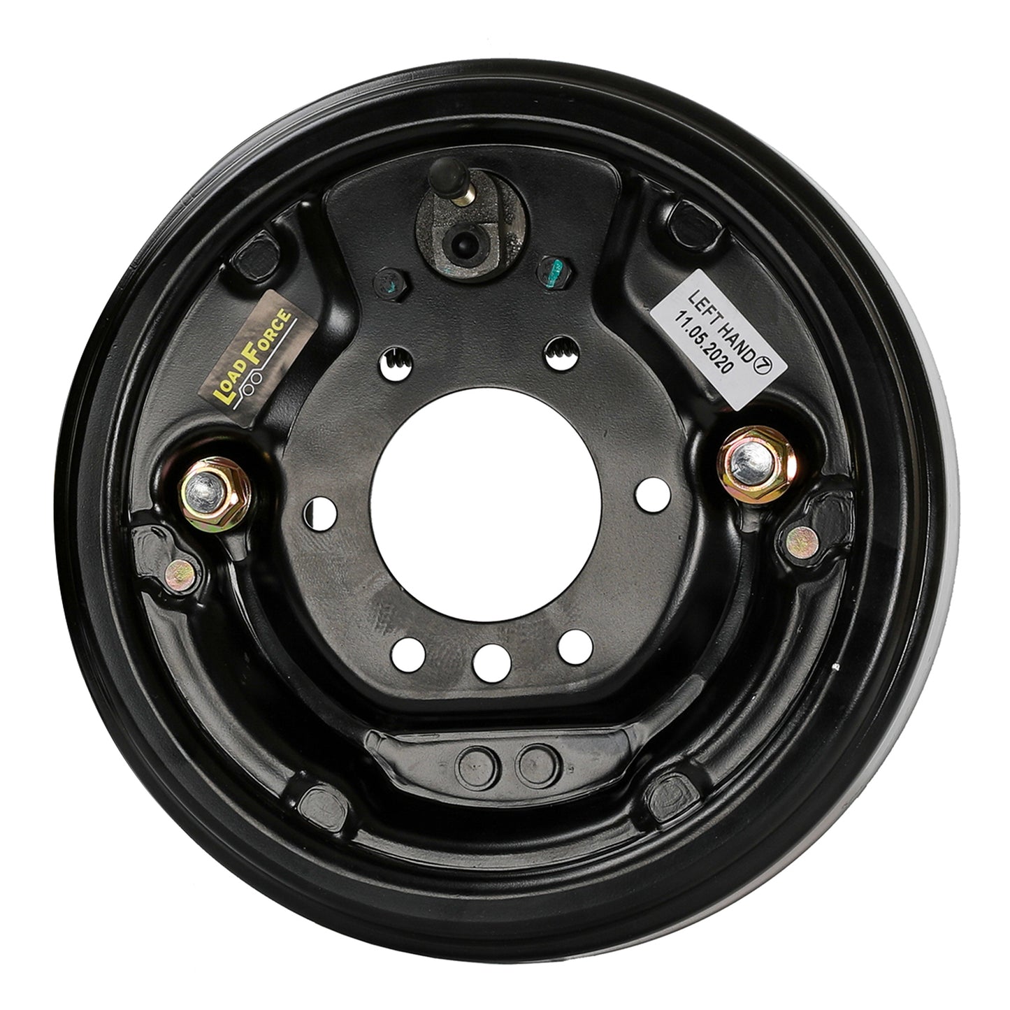 9 inch trailer hydraulic backing plate assembly left hand