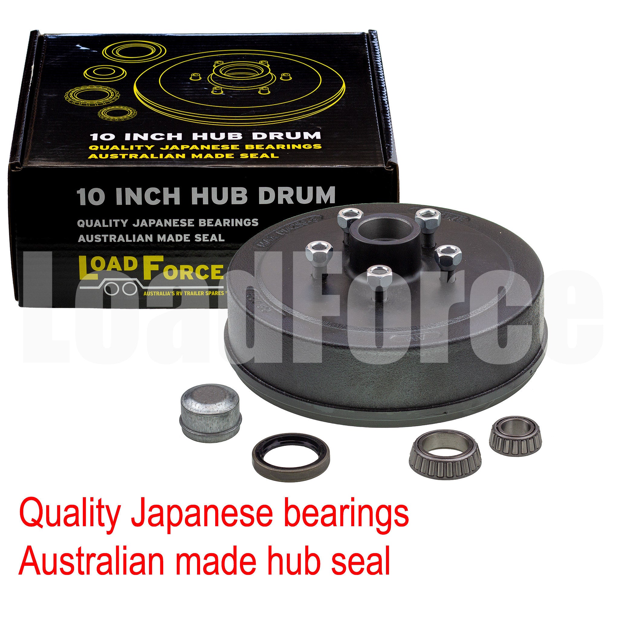 Caravan brake drum hub 10 inch hq holden