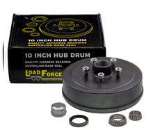 Hub drum 10 x 2.25 inch HQ 5 stud with slimline (Ford) bearing - Trailer Spares Direct
