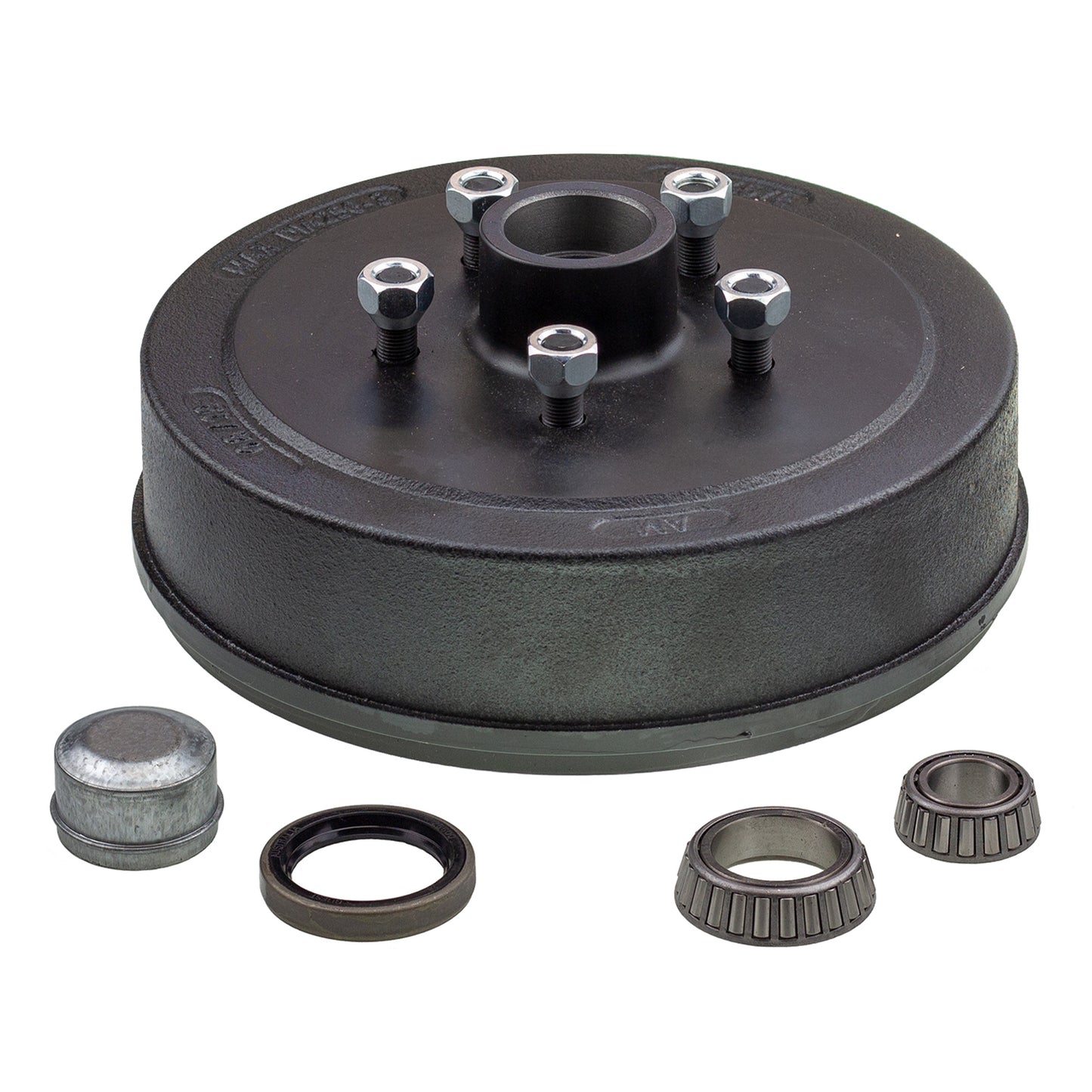 Hub drum 10 x 2.25 inch HT 5 stud with LM (Holden) bearing