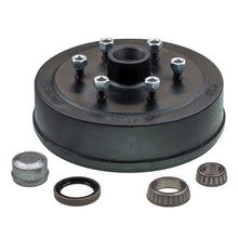 Hub drum 10 x 2.25 inch 6 stud with slimline (Ford) bearing