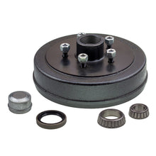 Trailer hub drum 9 x 1.75 inch HT 5 stud with LM (Holden) bearing