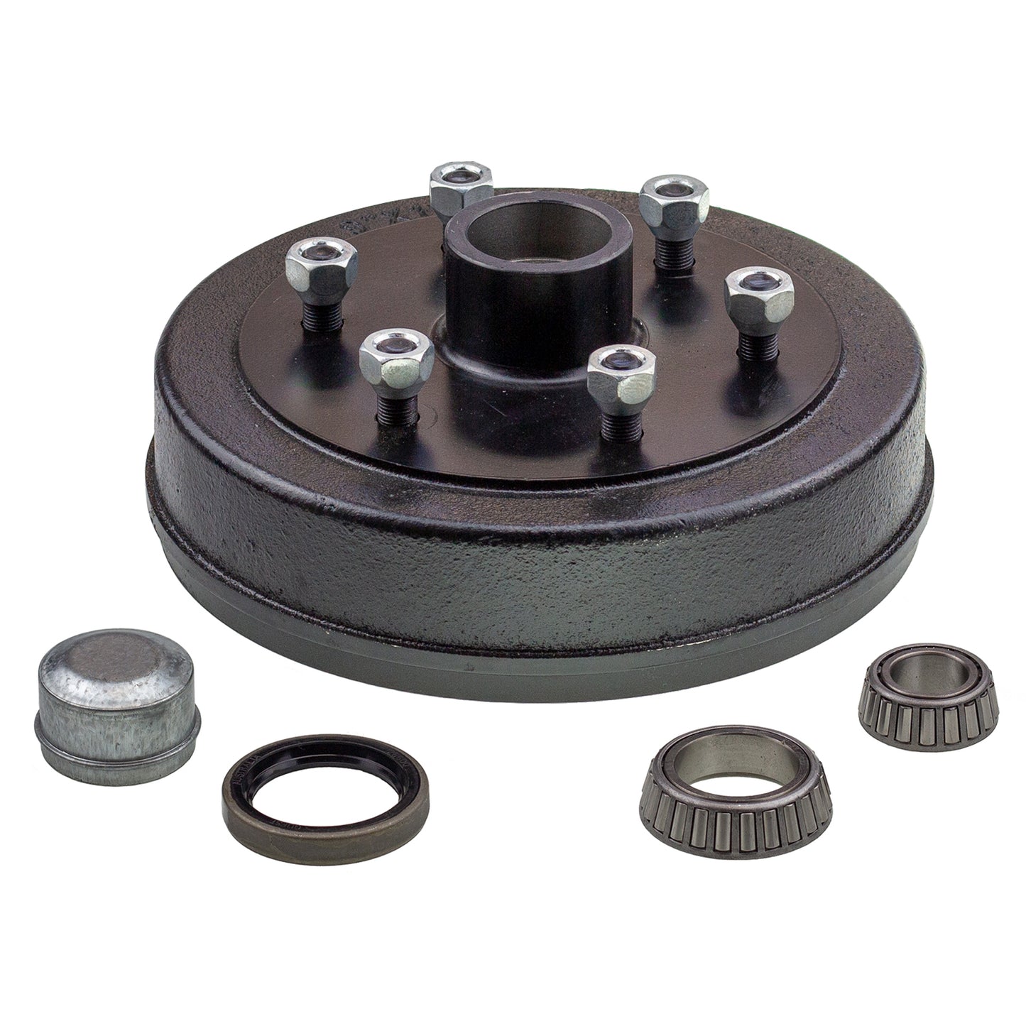 Hub drum 9 x 1.75 inch 6 stud with slimline (Ford) bearing