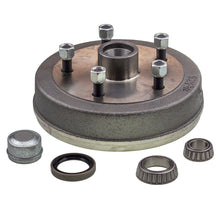 Trailer hub drum 9 x 1.75 inch LandCruiser 5 stud with slimline (Ford) bearing
