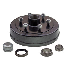 Hub drum 9 x 1.75 inch 6 stud with LM (Holden) bearing