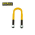 Heavy-duty rated 5/8in U-bolt 50mm round x 170mm long - Yellow