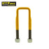 Heavy-duty rated 5/8in U-bolt 50mm square x 170mm long - Yellow