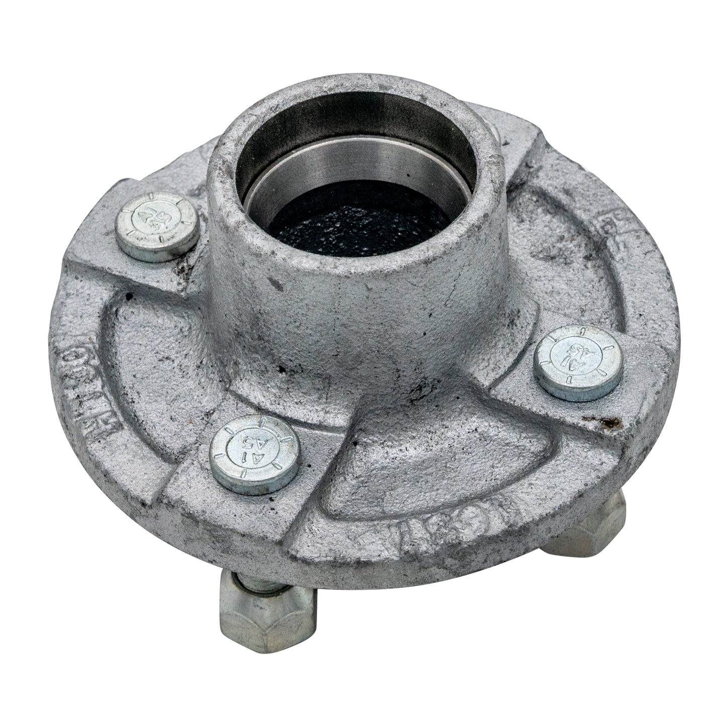 5.5 inch hub assembly 4 x 1/2inch studs 4 inch PCD galvanised USA
