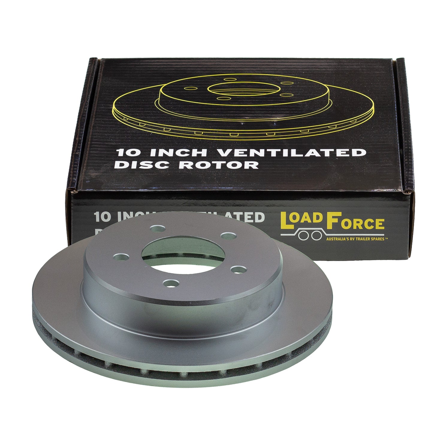 ventilated dacromet slip disc rotor 275mm x 24mm Ford 5 stud - Trailer Spares Direct