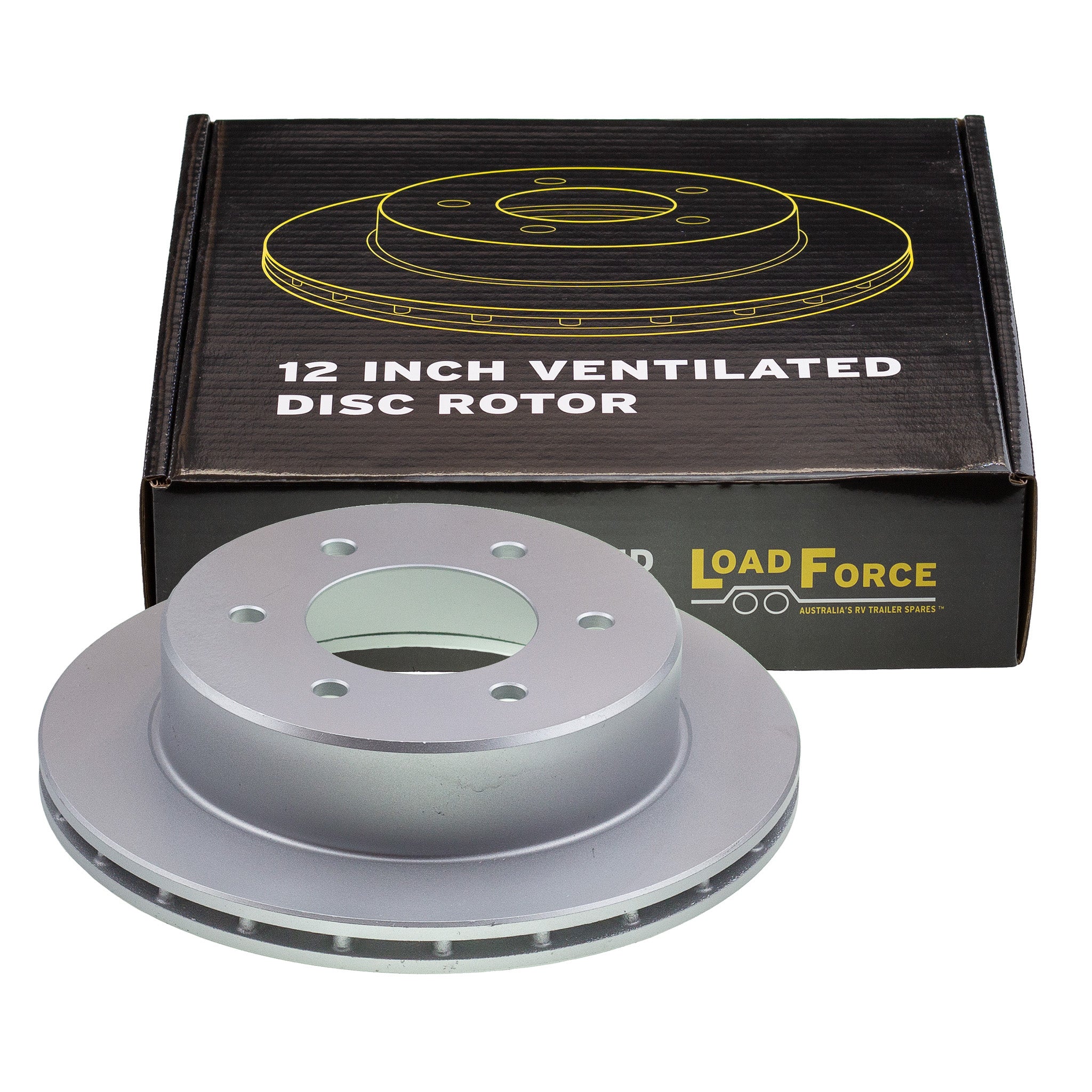 Ventilated dacromet disc rotor 310mm x 24mm 6 stud