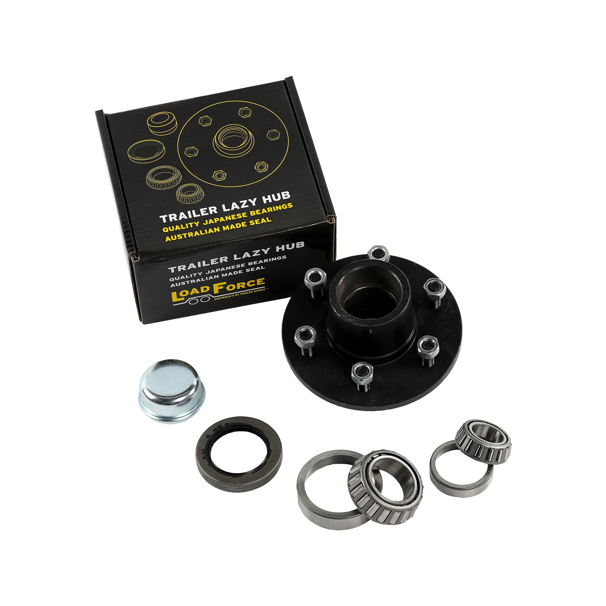 LoadForce Lazy Hub Assy 6 Stud USA with 25580/15123 Japanese Bearing