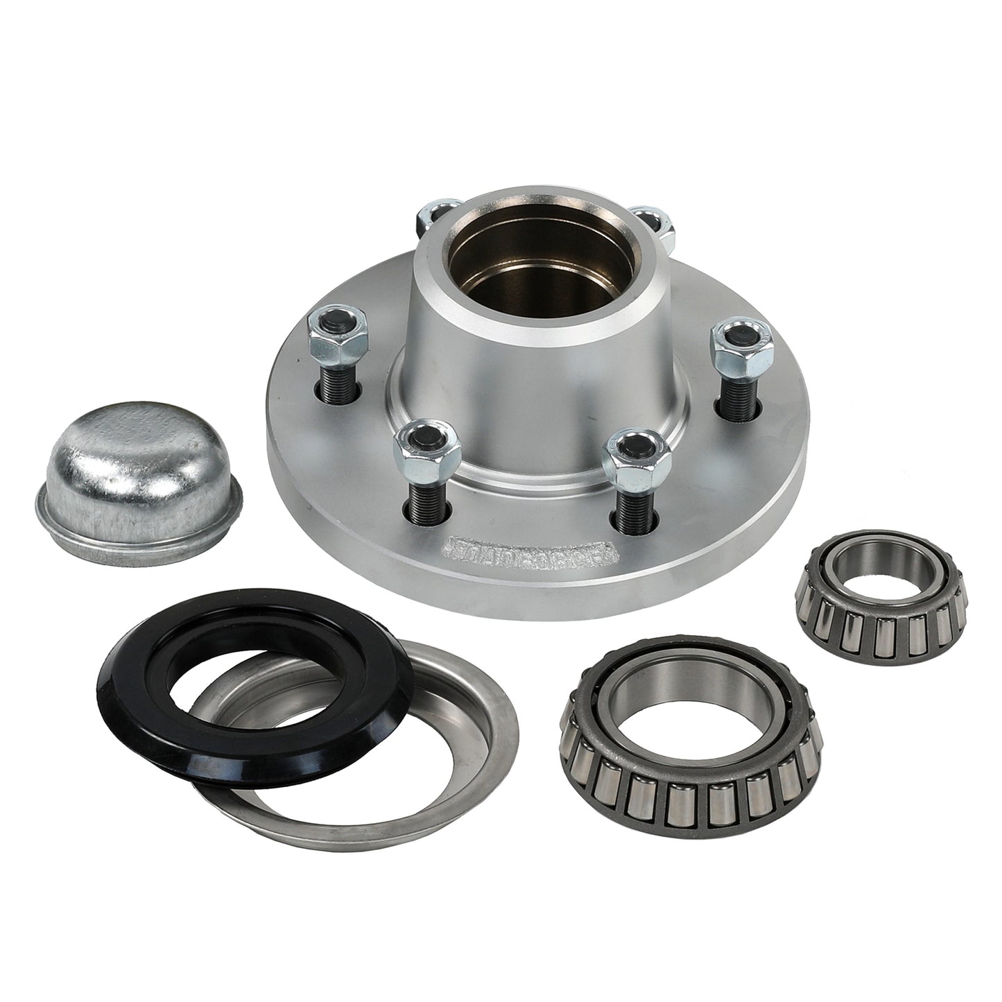 7.5 inch lazy hub assembly 6 stud TX bearing dacromet