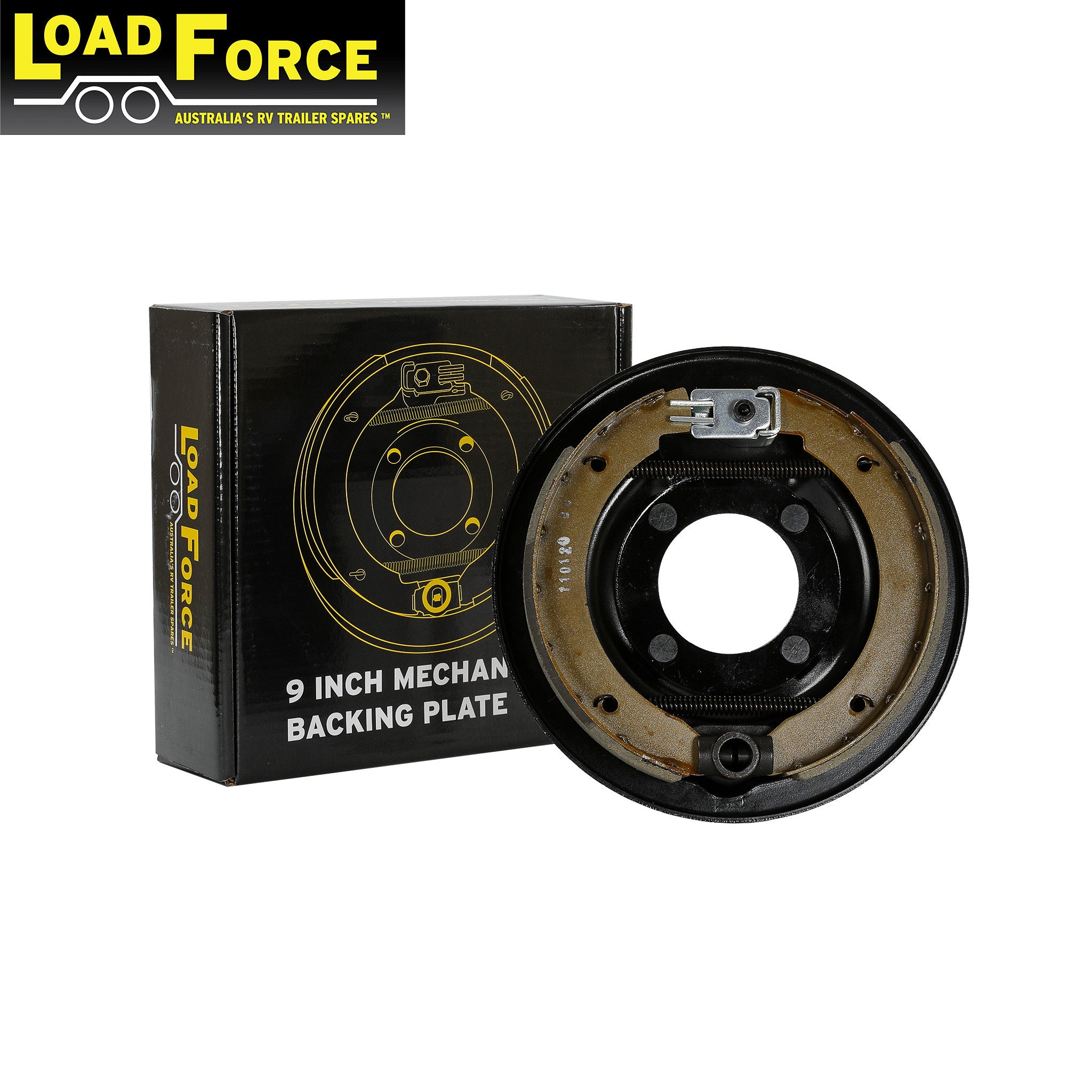 LoadForce 9 inch mechanical backing plate assembly - left hand