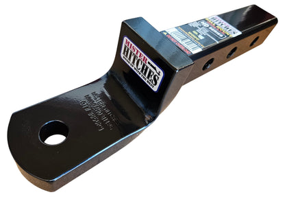 heavy-duty towbar receiver hitch tow ball mount - 254mm long 57mm drop 31mm rise
