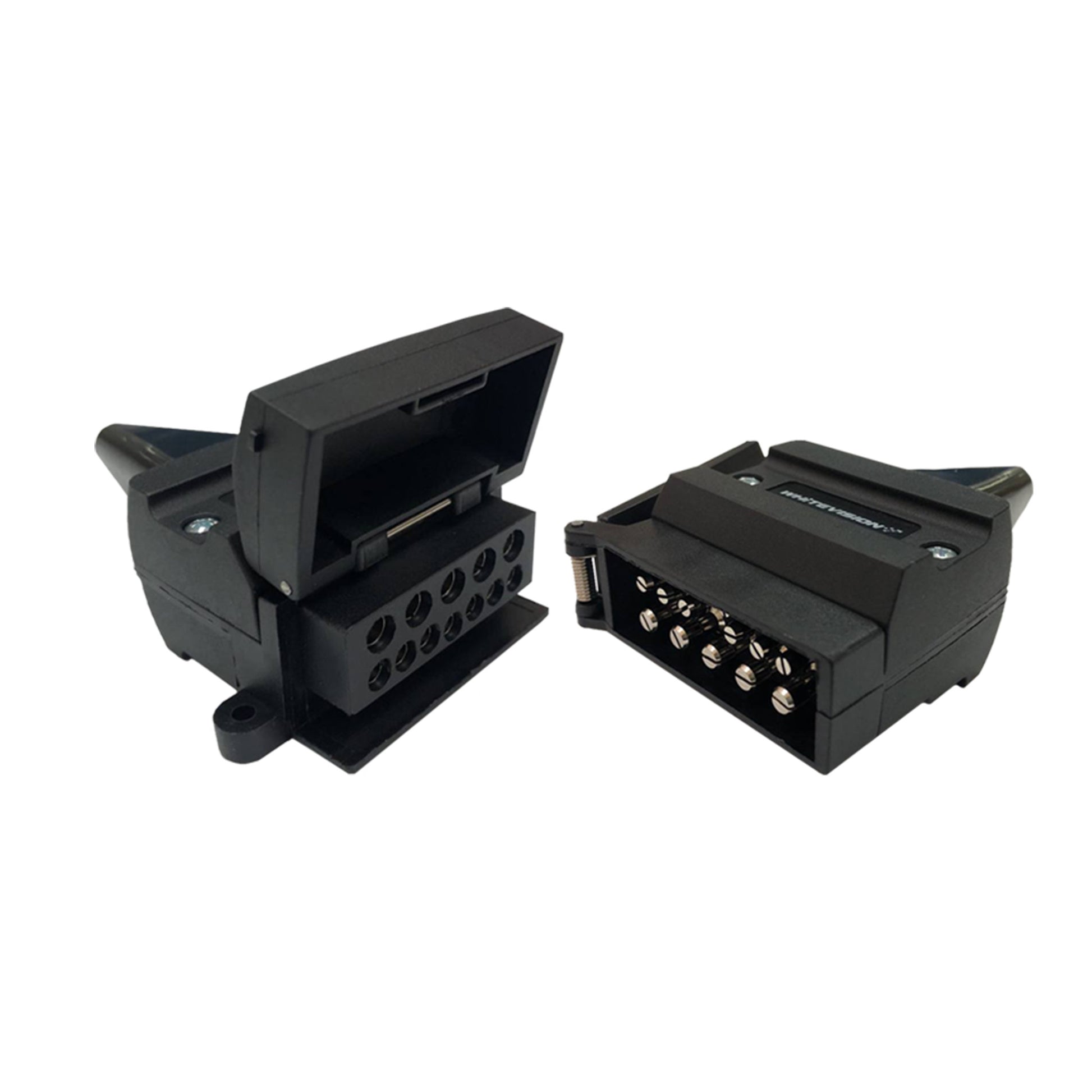 Trailer Plug - Flat 12 Pin. - Trailer Spares Direct