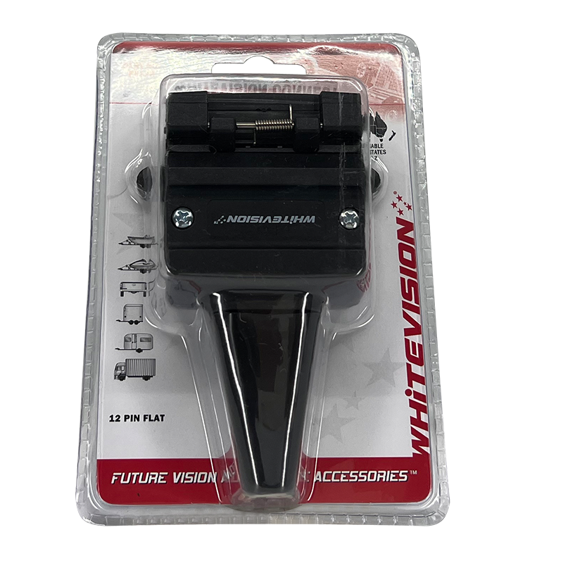 Trailer Socket - Flat 12 Pin. - Trailer Spares Direct