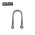 Rated 1/2in U-bolt 45mm round x 115mm long - dacromet