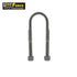 Rated 1/2in U-bolt 45mm round x 150mm long - Dacromet