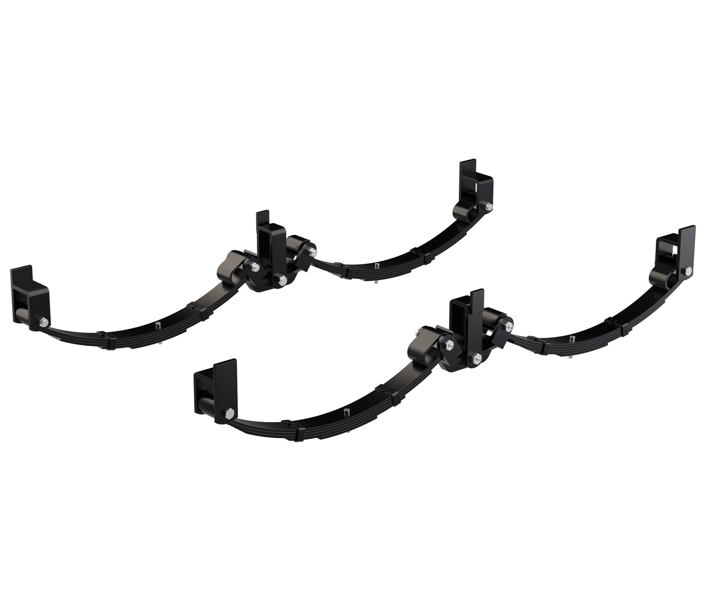 LoadForce 60mm 5 Leaf Roller Rocker Kit - 2500kg - 13-14" Wheels - Black