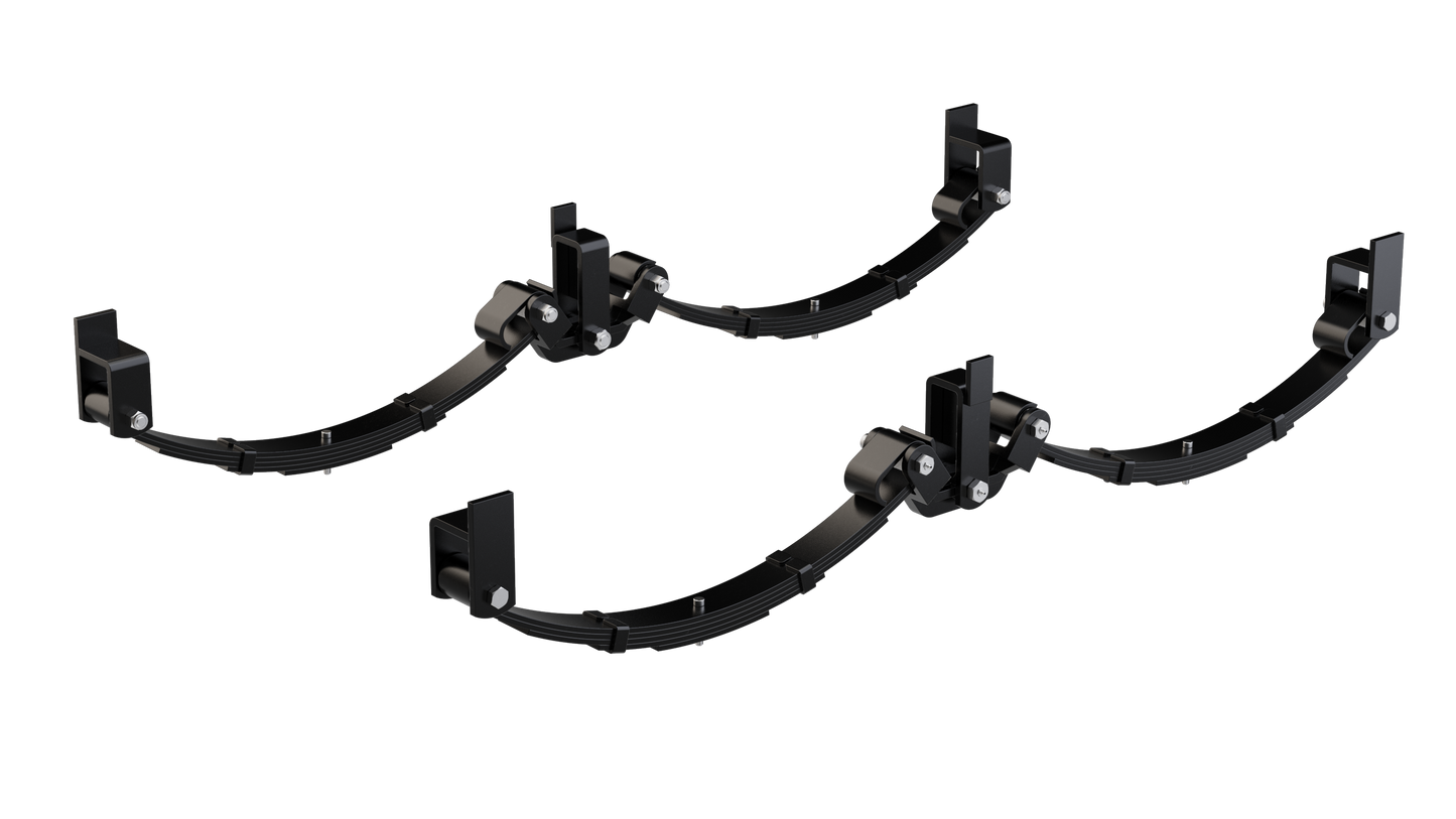 LoadForce 60mm 5 Leaf Roller Rocker Kit - 2500kg - 15-16" Wheels - Black