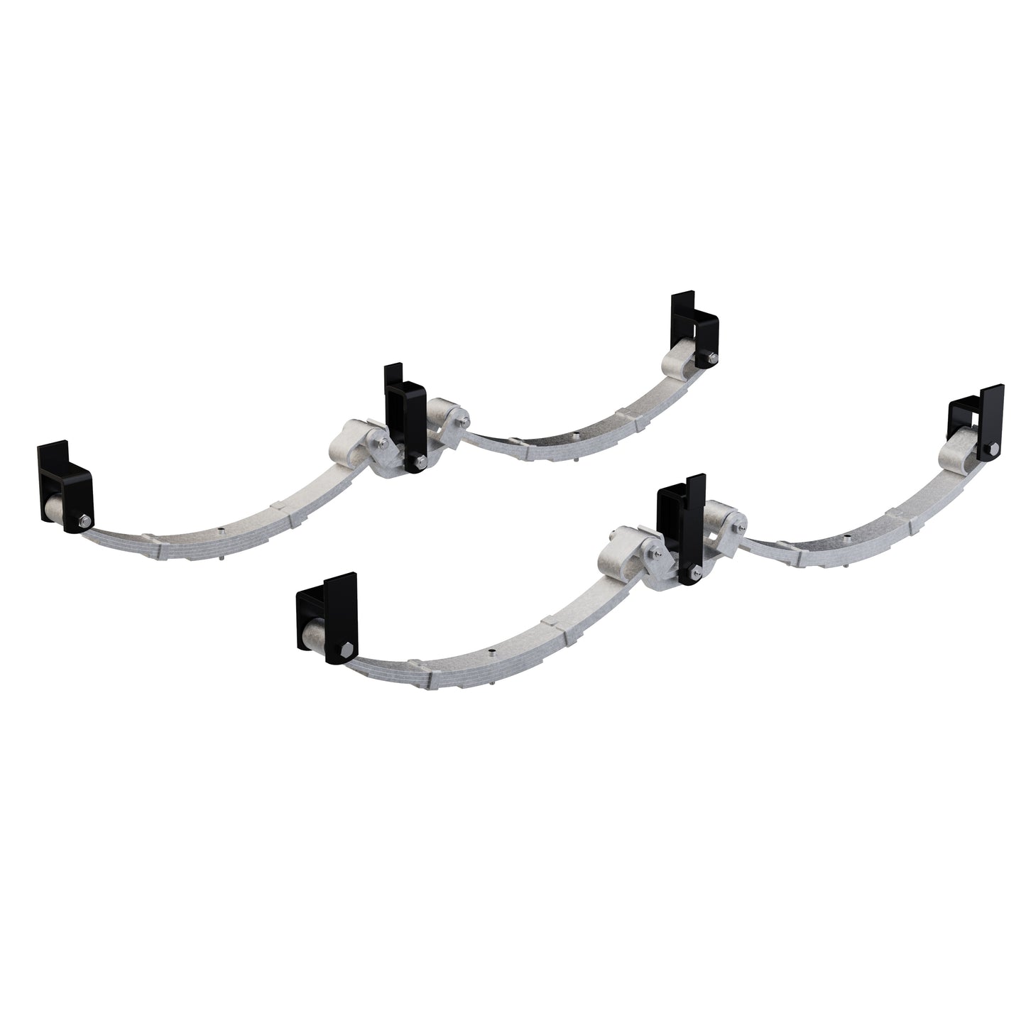LoadForce 60mm 5 Leaf Roller Rocker Kit - 2500kg - 15-16" Wheels - Galvanised