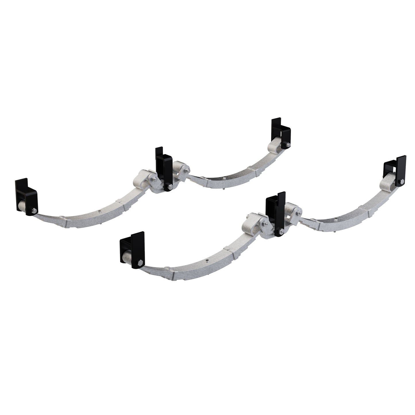 LoadForce 60mm 6 Leaf Roller Rocker Kit - 3000kg - 15-14" Wheels - Galvanised