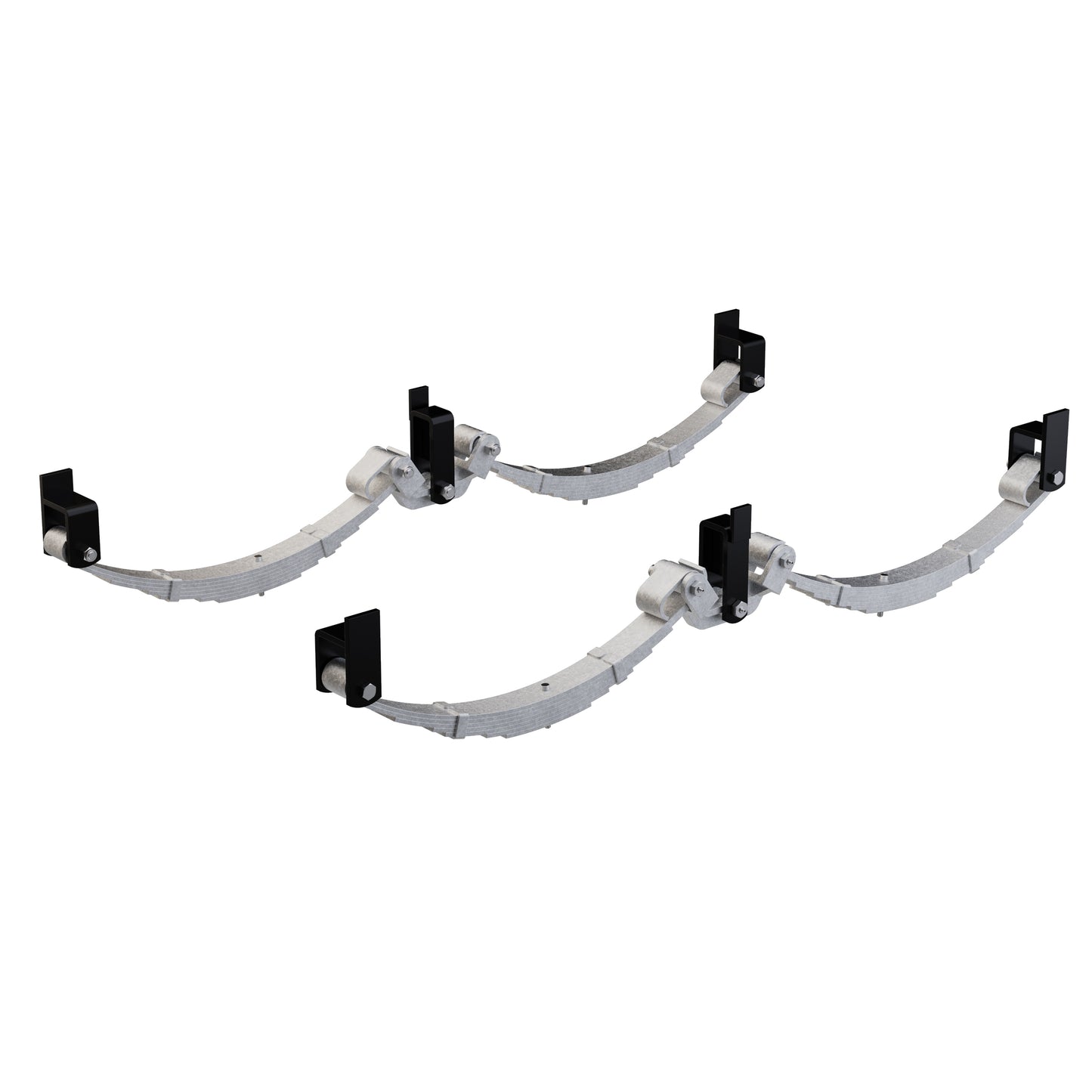 LoadForce 60mm 7 Leaf Roller Rocker Kit - 3500kg - 15-14" Wheels - Galvanised