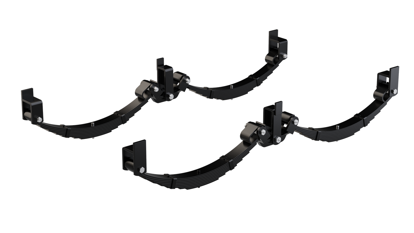 LoadForce 60mm 8 Leaf Roller Rocker Kit - 4000kg - 15-16" Wheels - Black