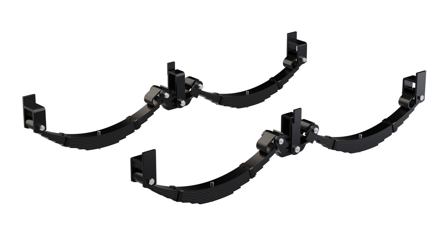 LoadForce 60mm 9 Leaf Roller Rocker Kit - 4500kg - 15-16" Wheels - Black