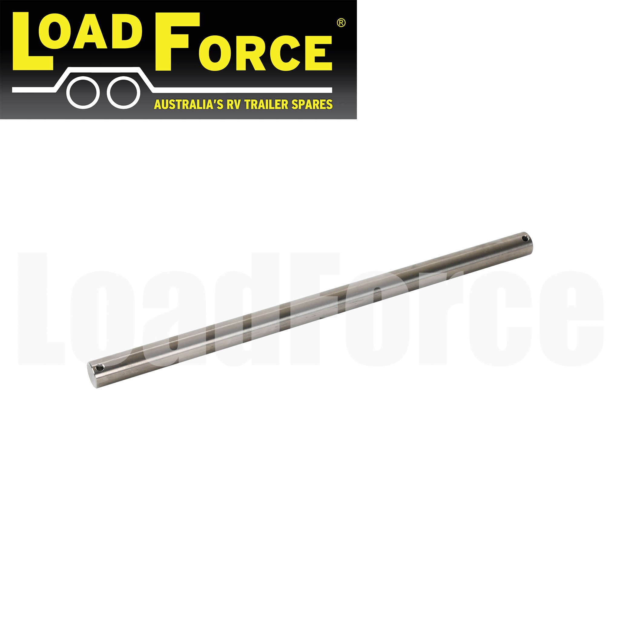 Boat trailer roller spindles stainless 340mm