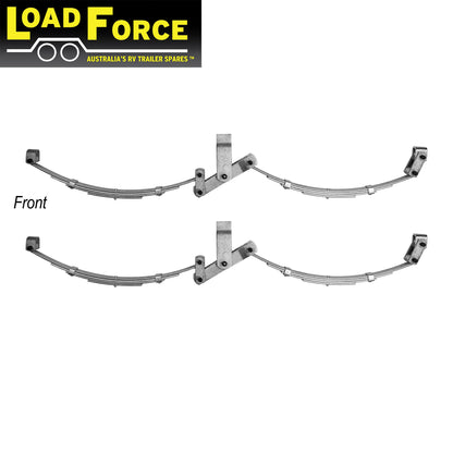 Rocker spring kit dacromet for tandem axle rating 2200kg - Trailer Spares Direct